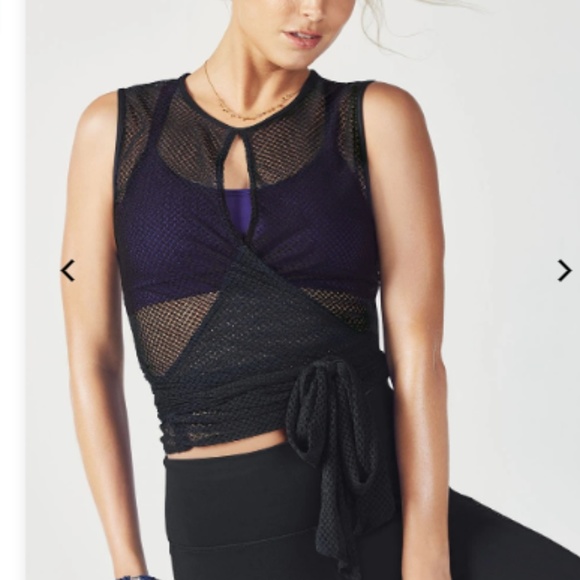 Fabletics Tops - Fabletics Black See Though Soledad Mesh Tank Top